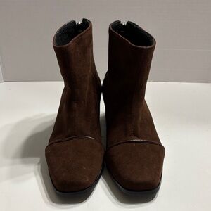 Brown Suede Ankle Boots